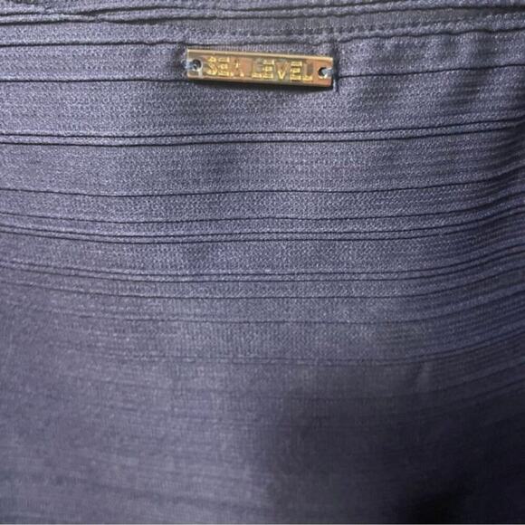 SEA LEVEL Cross Front Tankini Top, Navy, Size 12, NWOT - Picture 4 of 6